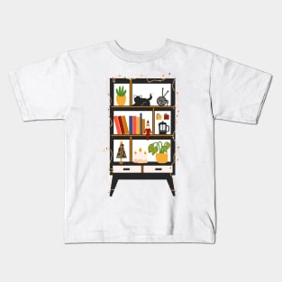 Mid Century Modern Christmas Kids T-Shirt